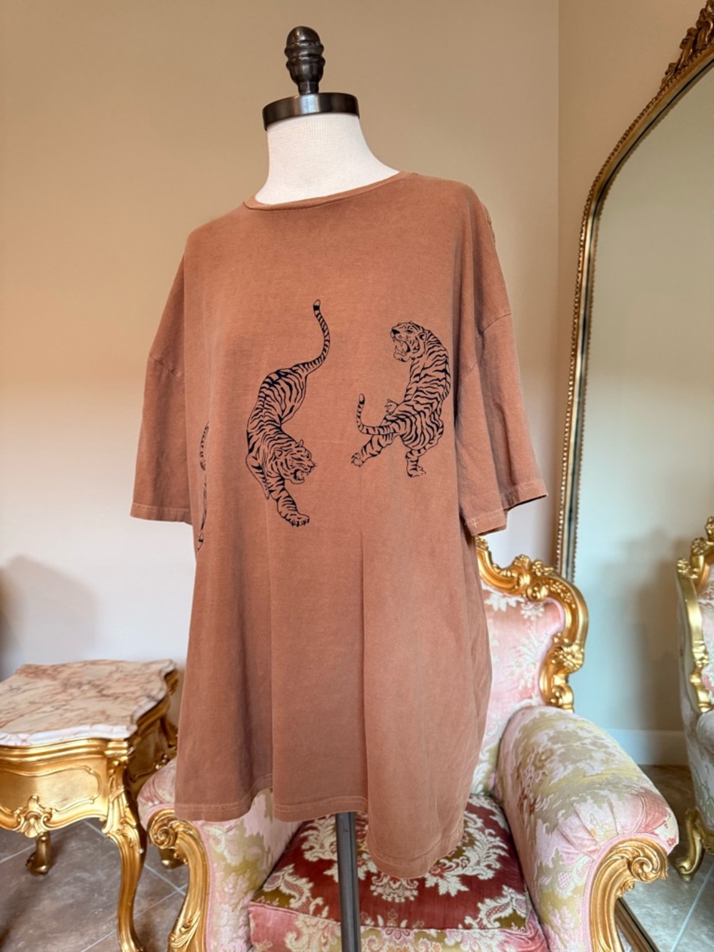 Project Social T Rust Brown Cotton Tee